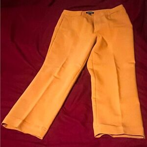Roz & Ali Golden Wide-Leg Trousers Ankle Length